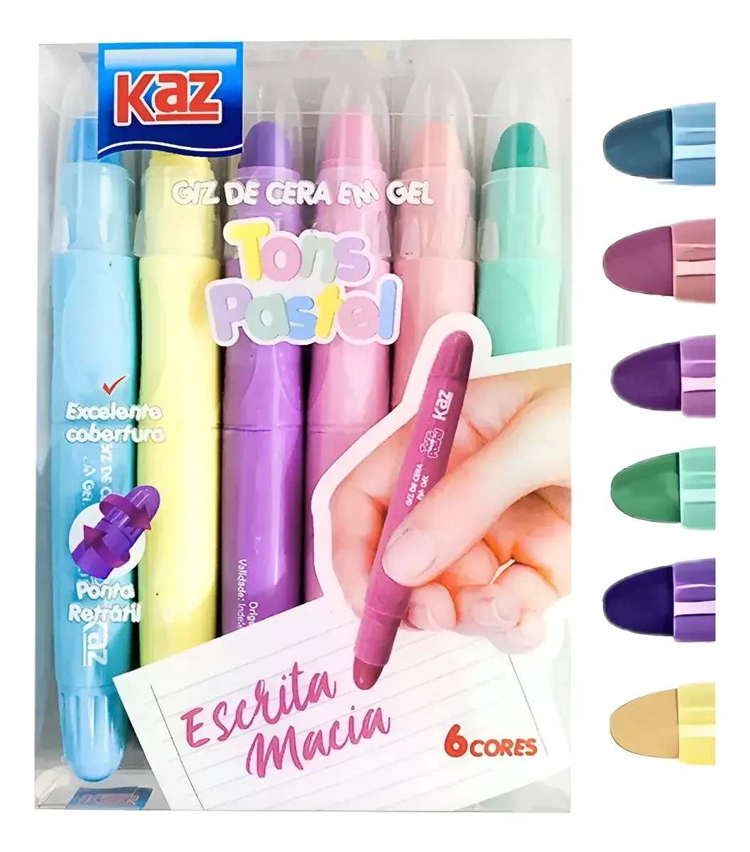 GIZ CERA 6CORES RETRATIL TONS PASTEL KZ